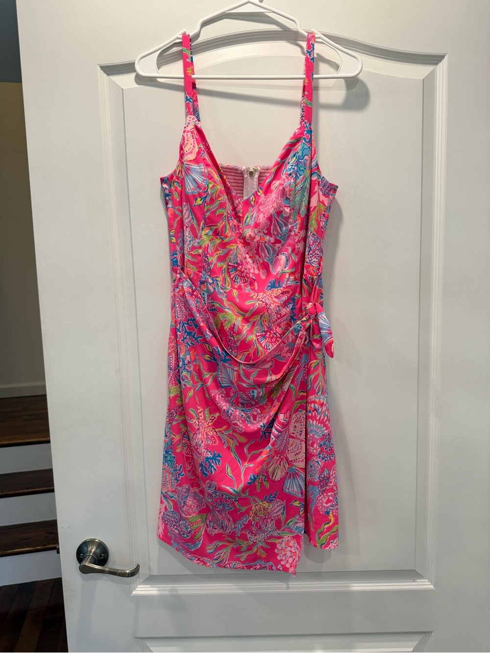 Shoshanna Hot Pink Label with Gold Script